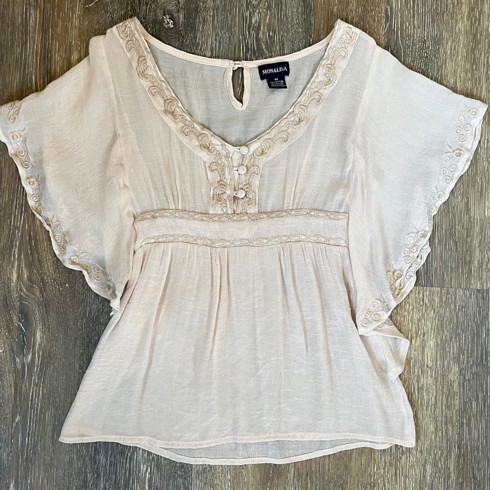 Flowy Embroidered Top